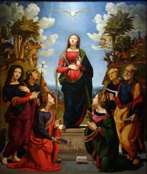 예수의 강생과 성인들_by Piero di Cosimo_in the Uffizi Gallery in Firenze_Italy.jpg